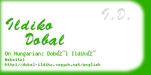 ildiko dobal business card